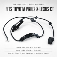 Sensor Kecepatan Roda ABS untuk Prius (ZVW30), CT200h Roda Belakang Kanan OE 89516-47090, 89516-12160 dengan Garansi 1 Tahun
