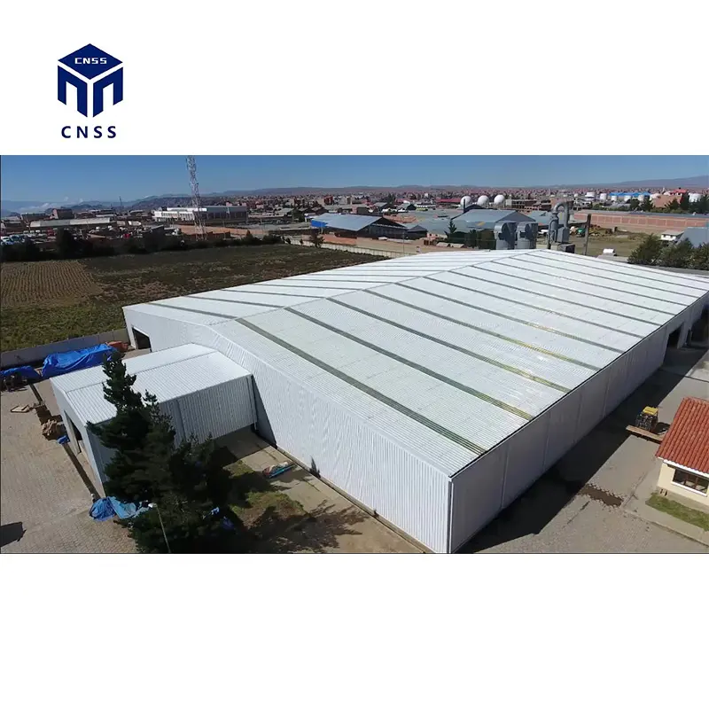 Metal prefab aço armazém estrutura galpões pré-fabricados grande extensão aço armazém edifício