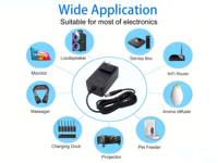 Adaptateur secteur mural ignifuge 12V5A avec prise UK pour PC, certifié CE, RoHS et REACH