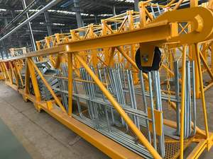 Grue à tour de marque chinoise PT6013, 8 tonnes, hauteur de levage 60 m, neuve, facteur de sécurité élevé, moment de charge élevé, moteur, prix réduit - Product Image 2