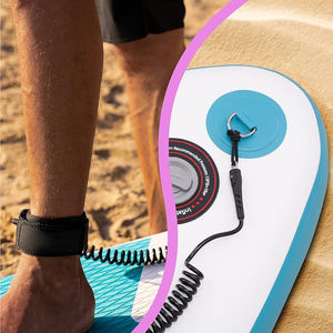 Longe élastique de sécurité extensible en PVC pour kayak, canoë, planche de surf, bodyboard, SUP, cordon élastique pour pagaie. - Product Image 3