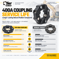 400A 400AS Flexible Gummikupplung Ersatz für CENTAFLEX CF-A 400 Größe 400 Bagger Hydraulik-Kolbenpumpen-Antriebskupplungen