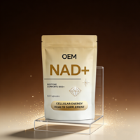 Compléments en capsules OEM NAD+ nicotinamide nucleoside beauté et antioxydant, 60 capsules/flacon, personnalisables pour la santé, qualité alimentaire