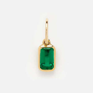 Colliers colorés pour femmes, pendentifs en acier inoxydable avec zircon, pierres de naissance, accessoires DIY carrés multicolores populaires - Product Image 5