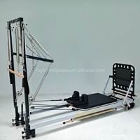 Tour de lit de Pilates en aluminium durable, équipement de studio de yoga portable et réglable, semi-élevé, demi-trapèze