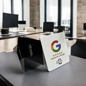 Tarjeta de Visita con Código QR NFC de 3"X4", PVC Impermeable, con Soporte de Exhibición, Certificación ISO para Reseñas de Google, Instagram, Tripadvisor, Trustpilot - Product Image 4