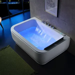 Luxspa ánh sáng lướt sóng massage Thác Acrylic bồn tắm freestanding hai người bồn tắm