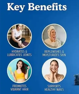 Acido ialuronico Gummies supplemento di spinta all'umidità cura della pelle vitamina C collagene e acido ialuronico gommoso per la pelle - Product Image 3