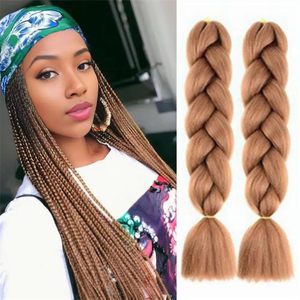 Long Hair <strong>Braids</strong> High-temperature Colorful Gradient <strong>Braid</strong> Synthetic Hair Hop Style Pigtail Hairpiece Blonde <strong>Extensions</strong> - Product Image 3