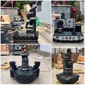 Adornos de flujo de agua tallados en piedra, esculturas de flujo de agua de piedra azul <span class=keywords><strong>natural</strong></span>, peceras de interior, estanques de peces, esculturas de fuentes - Product Image 5