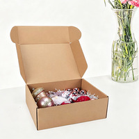 Faltbare Kraftpapier-Versandbox mit Eigenem Logo, Recycelbare Braune E-Commerce Versand- und Geschenkverpackungsbox Großhandel