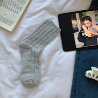 WUYANG FACTORY été chaussettes minces maille perforée amour mignon mi-longueur fille coton chaussettes en gros