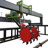 Machine à retourner le fumier de type roue avec moteur 380V haute puissance, capacité personnalisable pour la fermentation d'engrais organiques
