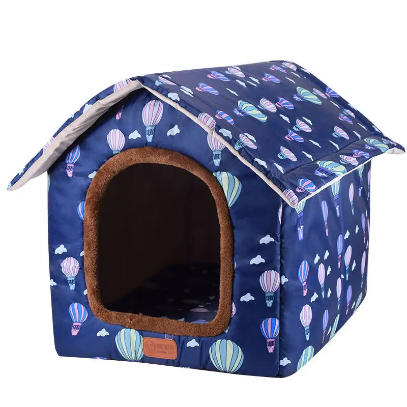 Grosir OEM dapat dicuci mewah dalam ruangan hewan peliharaan kucing lucu tempat tidur anjing ortopedi busa memori rumah anjing