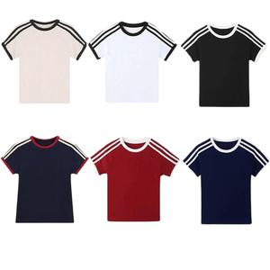 <span class=keywords><strong>Maglietta</strong></span> RUICHI personalizzata da 220 g/m² per bambina, t-shirt estiva in cotone, vestibilità aderente, <span class=keywords><strong>bianca</strong></span>, stile Y2K - Product Image 1