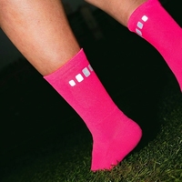 Fils réfléchissants Chaussettes de course personnalisées Chaussettes de sport athlétique de compression Maille respirante Chaussettes de course coussinées techniques Hommes