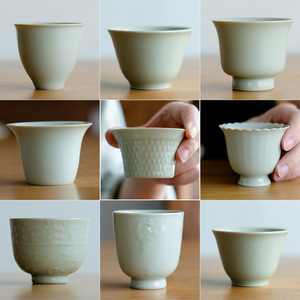 Tazza da tè in ceramica Celadon, - Product Image 1