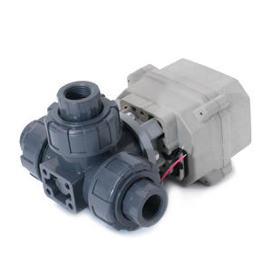 A150-T15-P3-B tonheflow วาล์วไฟฟ้า3ทาง L Port 1/2 "DN15 upvc CR202 DC12-24v วาล์วมอเตอร์0.5เมตร - Product Image 6