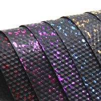 Tissu en vinyle PU écologique imperméable imprimé avec motif pailleté pour usage décoratif, épaisseur 1,0 mm