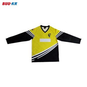 Buker alta calidad al por mayor rayas blancas niños llano de gran tamaño logotipo personalizado camisetas de manga larga para los hombres - Product Image 3