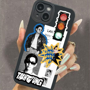 50 pièces/ensemble Bangtan garçons V Taehyung PVC autocollant KPOP idole groupe INS décoratif bagages papier pour la décoration de la maison autocollants - Product Image 5