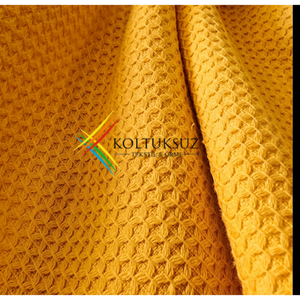 Tela de Toalla Tejida de Algodón 100% de Primera Calidad, 350 g/m², para Albornoces, Toallas, Bolsas, Batas de Baño - COLOR AMARILLO - Product Image 2