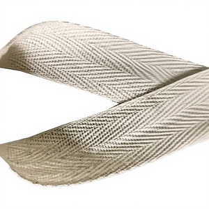 Ruban en sergé QIANF 100% coton couleur naturelle 1 pouce de large 50 yards en rouleau chevrons (1 pouce-50 yards blanc cassé) - Product Image 4