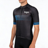 Maillot de cyclisme personnalisé pour homme en polyester, taille M-3XL, coupe ajustée, séchage rapide, vêtements de sport
