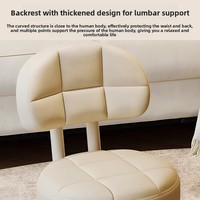 Tabouret portable avec dossier et roulettes omnidirectionnelles, design moderne et minimaliste, pour usage domestique, idéal pour changer de chaussures (patins à roulettes)
