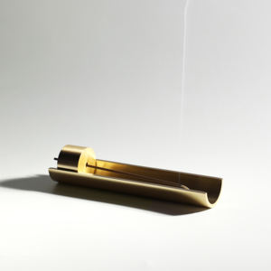 Porte-encens en laiton Becora, porte-encens doré avec récupérateur de cendres pour une utilisation en intérieur et en extérieur, salle de méditation, <span class=keywords><strong>yoga</strong></span> - Product Image 5