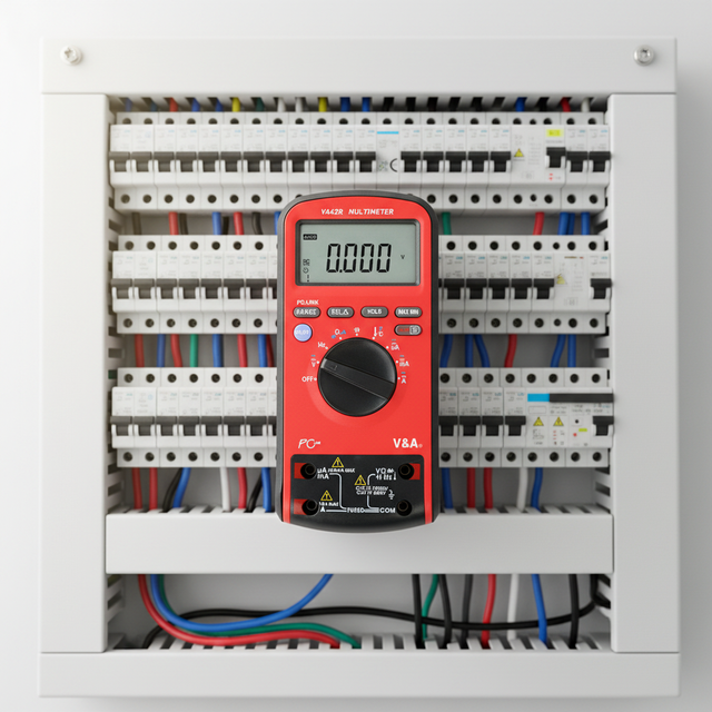 VA42R Auto Range Digital Bar Graph Multimeter 4-Digit Display Multi-Function Measurement Voltage/Current/Resistance Testing Data