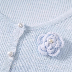 Women's Ice Silk Knitted <b>Cardigan</b> Short Jacket Breathable <b>Spring</b> Summer Loose Fit Single Breasted With Camisole - Product Image 4