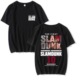 T-shirts en coton de haute qualité en gros, vêtements graphiques d'anime, Slam <span class=keywords><strong>Dunk</strong></span> Master, impression personnalisée, t-shirt noir et blanc - Product Image 5