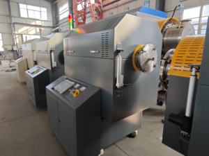 Horno de Tratamiento Térmico de Tubo Rotatorio Inclinable de Alta Temperatura de 3 Zonas con Atmósfera Protectora Intermitente Pequeño, Ahorro de Energía - Product Image 3