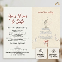 Carte d'invitation de mariage minimaliste personnalisée avec motif de ligne dessinée à la main, ensemble de cartes de remerciement texturées et personnalisées