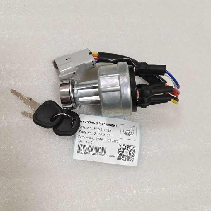 Hyunsang Excavator Parts Starter Switch 21Q4-00071 71M8-41030 21N4 