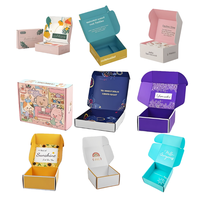 Baoren Flip-top Packaging Paper Box Double-sided Printed Corrugated Mask Airplane Paper Thickened Folding Color Box with Logo