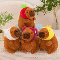 Peluche Capybara de 8 pouces, style dessin animé, à câliner, personnalisable, pour machine à griffes