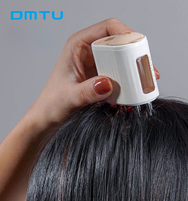 Красный свет, светодиодный массажный флакон для волос, масло для волос, лазер для роста волос с расческой против потери