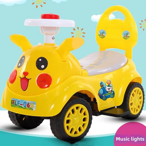 Musical Baby Walker &amp; 4-Wheel <strong>Ride</strong>-<strong>on</strong> Balance Bike for Toddlers 2-6 Years, Indoor Sliding Toy with Lights &amp; Music - Product Image 4
