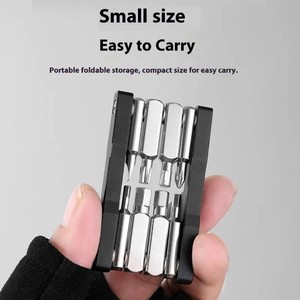 Ensemble d'outils portables multifonctionnels 8-en-1, <span class=keywords><strong>clé</strong></span> hexagonale pliable, <span class=keywords><strong>clé</strong></span> pliable pour le cyclisme - Product Image 6