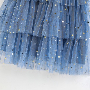 Robe de princesse sans manches en gaze pour filles de 2 à 7 ans, motif floral estival, en polyester, longueur genou, offre ODM, 2 couleurs - Product Image 6