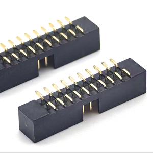 Conector DIN de paso de 2.0 mm, tipo caja, con contacto de latón SMT, carcasa de nailon, PCB H5.7mm 2*10P - Product Image 1