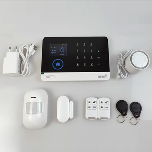 Sistem <span class=keywords><strong>Alarm</strong></span> Rumah Tuya WiFi <span class=keywords><strong>GSM</strong></span> 2G/4G CID dengan Layar 2.4 Inci, Paket Sistem <span class=keywords><strong>Alarm</strong></span> Anti Maling dengan Contact ID - Product Image 1
