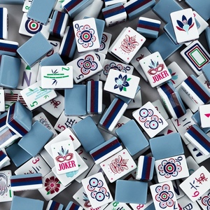 Tessere di Mahjong Americane di Lusso OEM, Design Moderno in Acrilico Grigio, Opere d'Arte Mahjong Americane, Tessere Classiche di Mahjong - Product Image 2