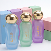 Flacon de parfum de luxe rechargeable en verre vide de 100 ml, avec étiquette personnalisée et boîte, directement de l'usine