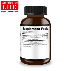 Compléments de <span class=keywords><strong>zinc</strong></span> + cuivre en capsules pour soutenir la clarté de la peau, la structure des cheveux et la santé cellulaire globale - Product Image 6