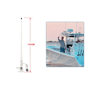 Antenne de communication marine longue portée omnidirectionnelle VHF/UHF MRF105VAIS 156-163MHz 162MHz 400-470MHz 4dBi pour bateau avec PL259 - Product Image 2