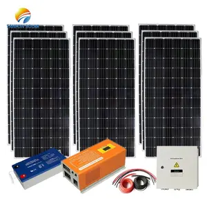 3000 w painel solar melhor preço/3000 watt 48VDC sistema home solar/3kw sistema de painel solar para casa sistema de energia solar