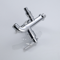 Robinet de jardin à double sortie, robinet d'eau en plastique pour extérieur et machine à laver, approvisionnement direct d'usine